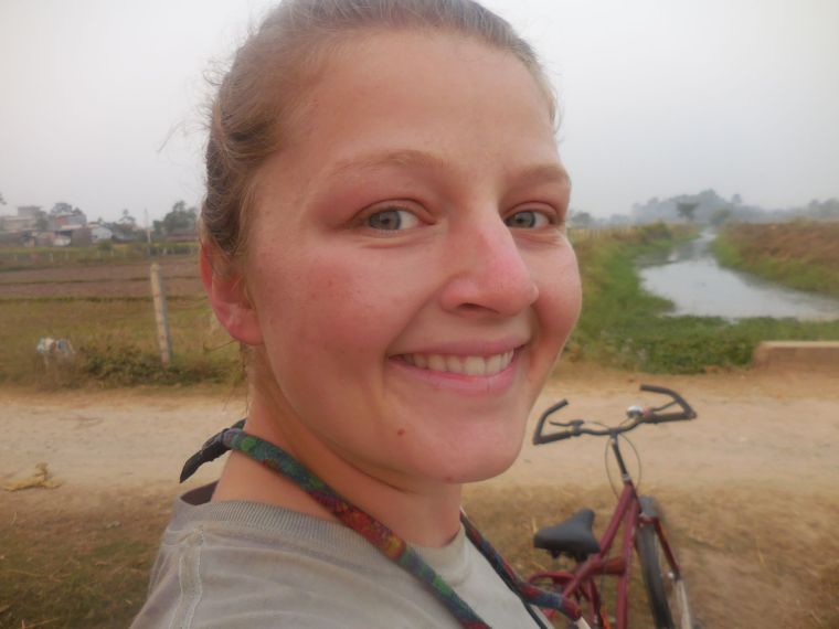 Monika in Nepal. Photo courtesy of Monika Fleming.