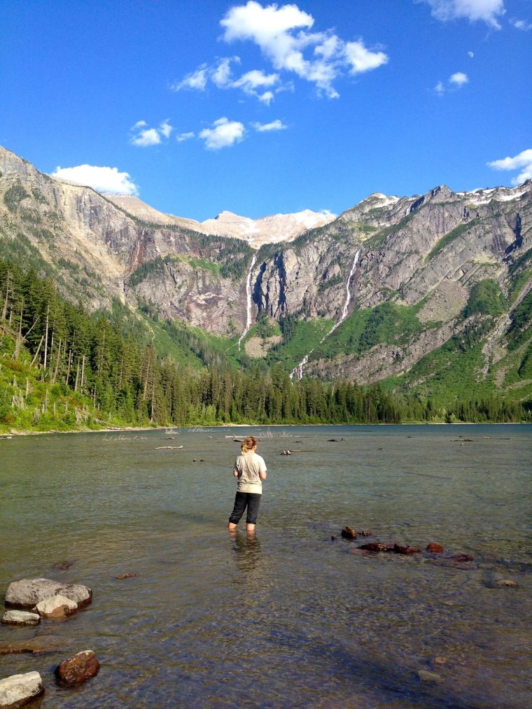 Monika Fleming at Avalanche Lake in Glacier National Park. Photo courtesy of Monika Fleming. 