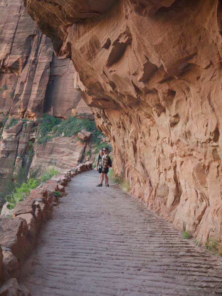 Monika and Natalie Chaddock in Zion National Park. Photo courtesy of National Park. 